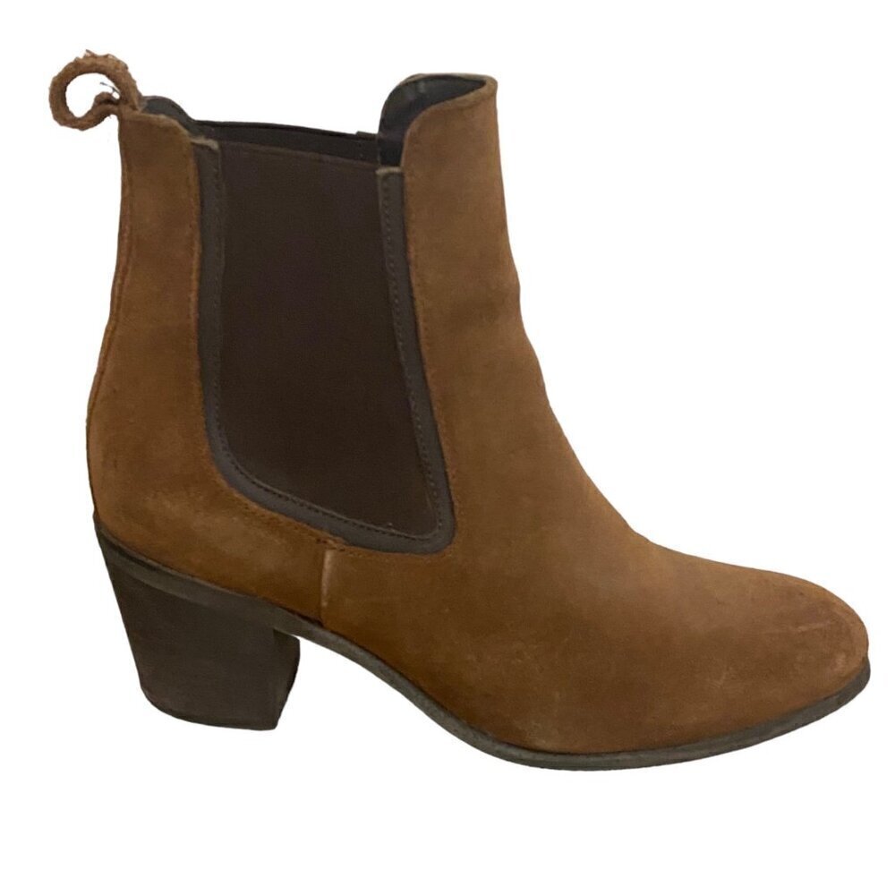 Thursday Boot Co. Chelsea Brown Walnut Heeled Ankle Boots
